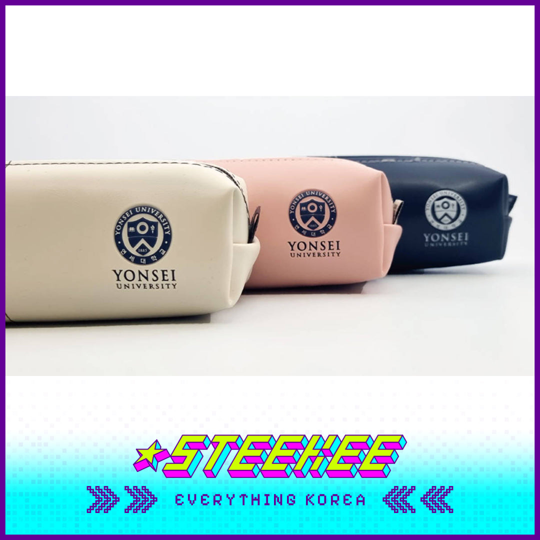 Yonsei University Classic Logo Pencil Case Set of 3 by Steekee Korea 2502