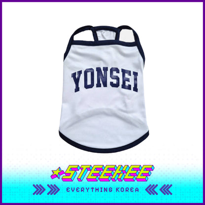 Yonsei University Pet Ice Cool Dog Tank Top by Steekee Korea 2504