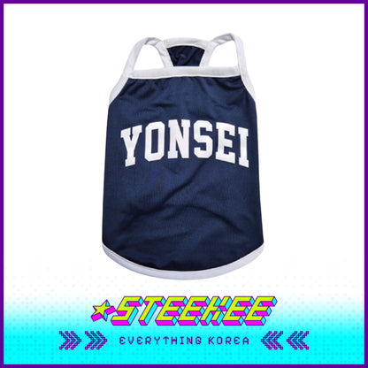 Yonsei University Pet Ice Cool Dog Tank Top by Steekee Korea 2504