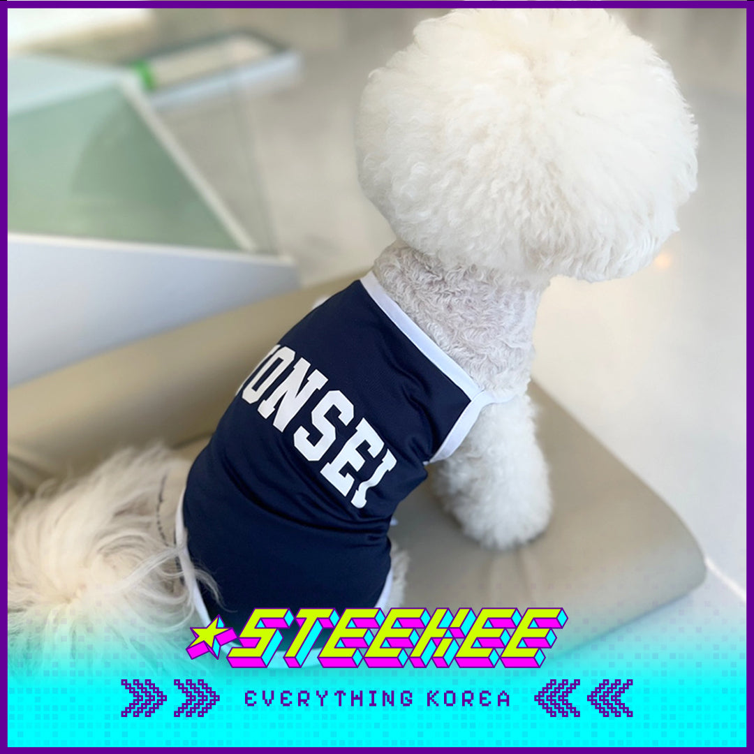 Yonsei University Pet Ice Cool Dog Tank Top by Steekee Korea 2504