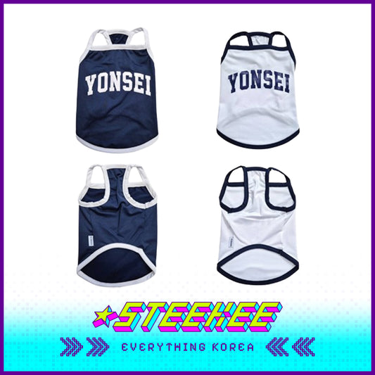 Yonsei University Pet Ice Cool Dog Tank Top by Steekee Korea 2504