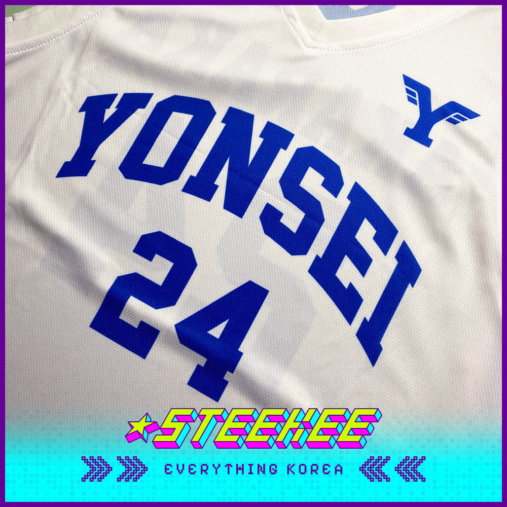 Yonsei University Sublimation Basketball White Jersey by Steekee Korea 2506