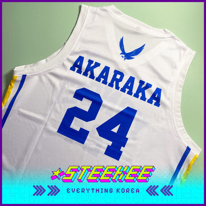 Yonsei University Sublimation Basketball White Jersey by Steekee Korea 2506