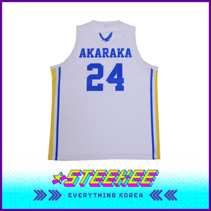 Yonsei University Sublimation Basketball White Jersey by Steekee Korea 2506