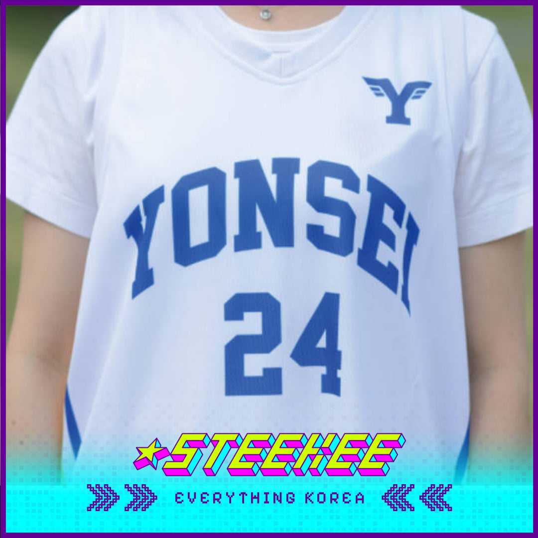 Yonsei University Sublimation Basketball White Jersey by Steekee Korea 2506