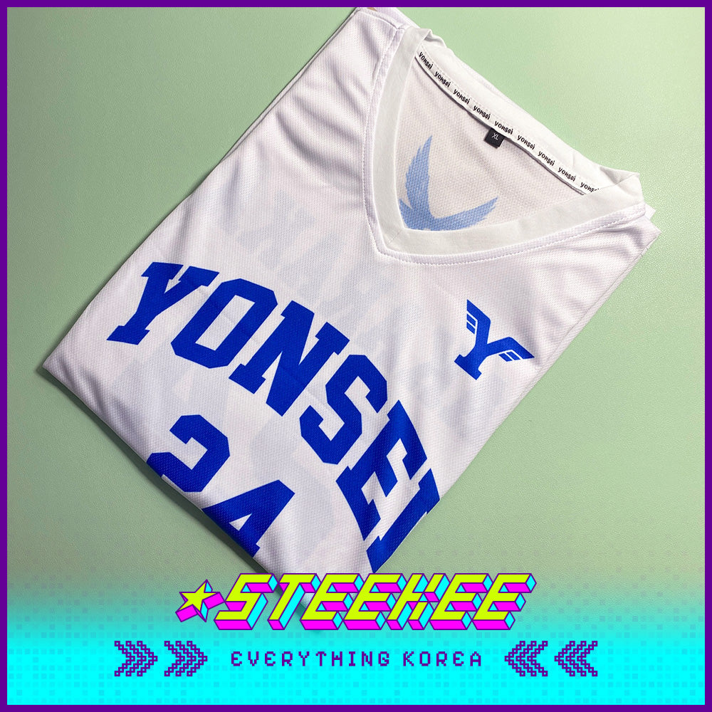 Yonsei University Sublimation Basketball White Jersey by Steekee Korea 2506