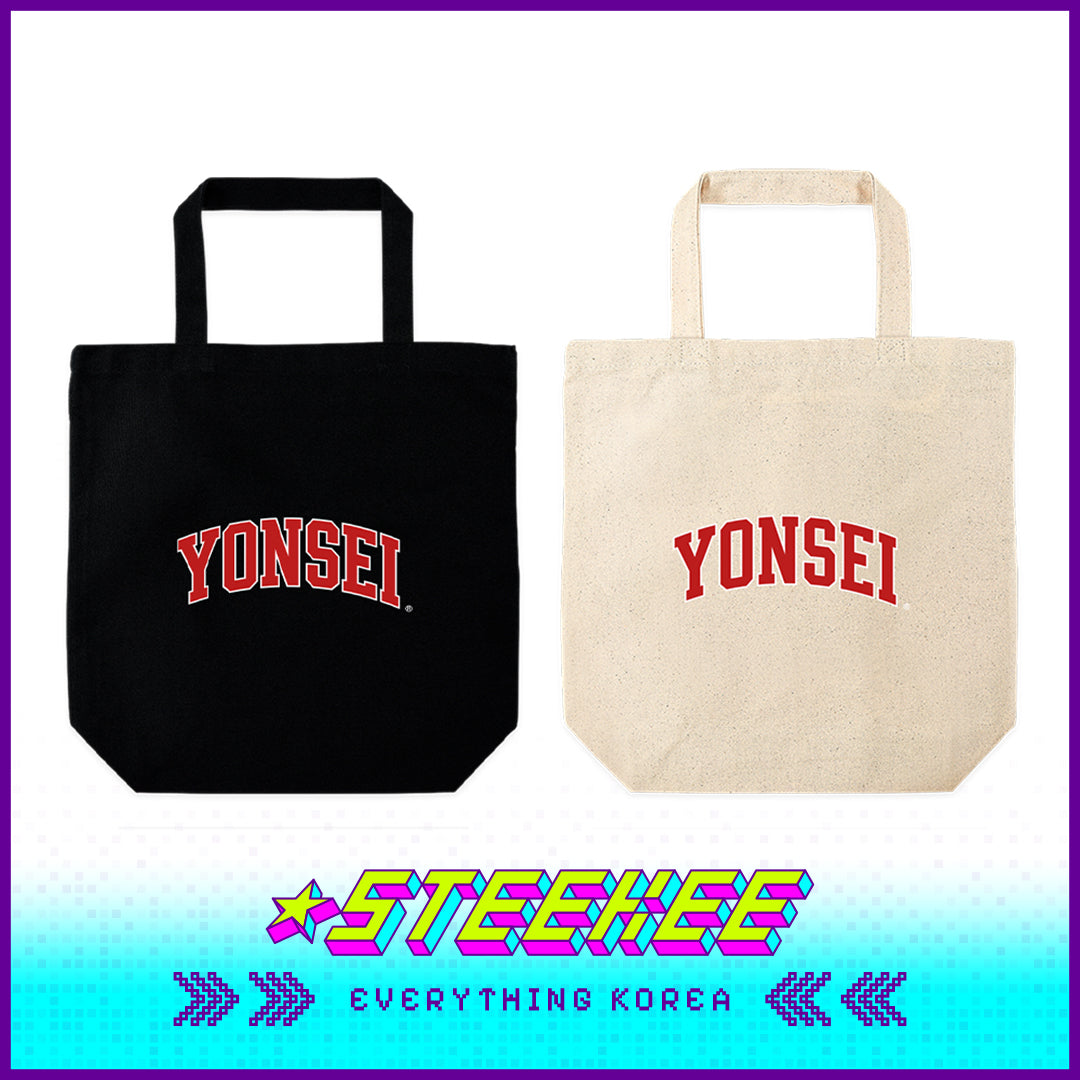 Yonsei University Everyday Canvas Tote Bag with Base by Steekee Korea 2513