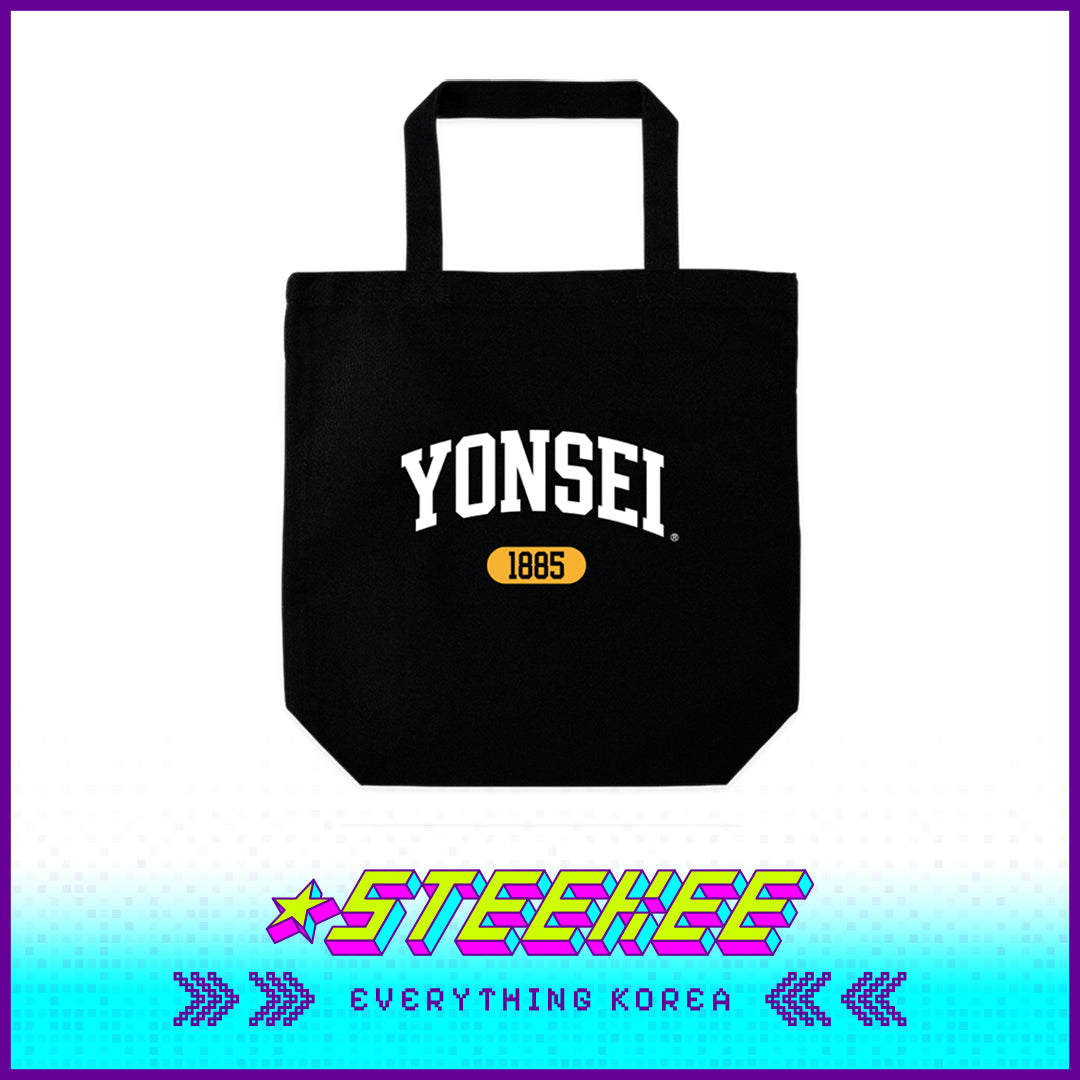 Yonsei University 1885 Daily Eco Canvas Tote Bag with Base by Steekee Korea 2514