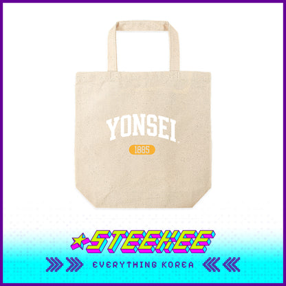 Yonsei University 1885 Daily Eco Canvas Tote Bag with Base by Steekee Korea 2514