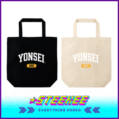 Yonsei University 1885 Daily Eco Canvas Tote Bag with Base by Steekee Korea 2514