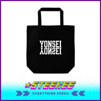 Yonsei University Double Logo Basic Tote Bag with Base by Steekee Korea 2515