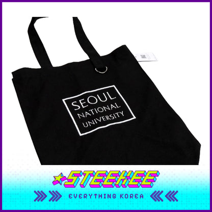 Seoul National University Embroidered Eco Bag Black by Steekee Korea 2525