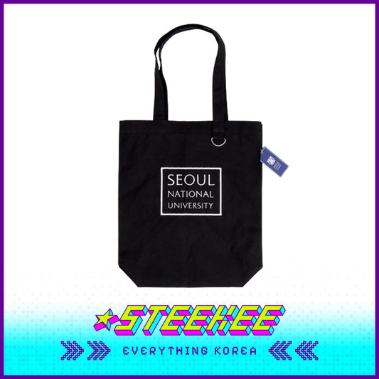 Seoul National University Embroidered Eco Bag Black by Steekee Korea 2525