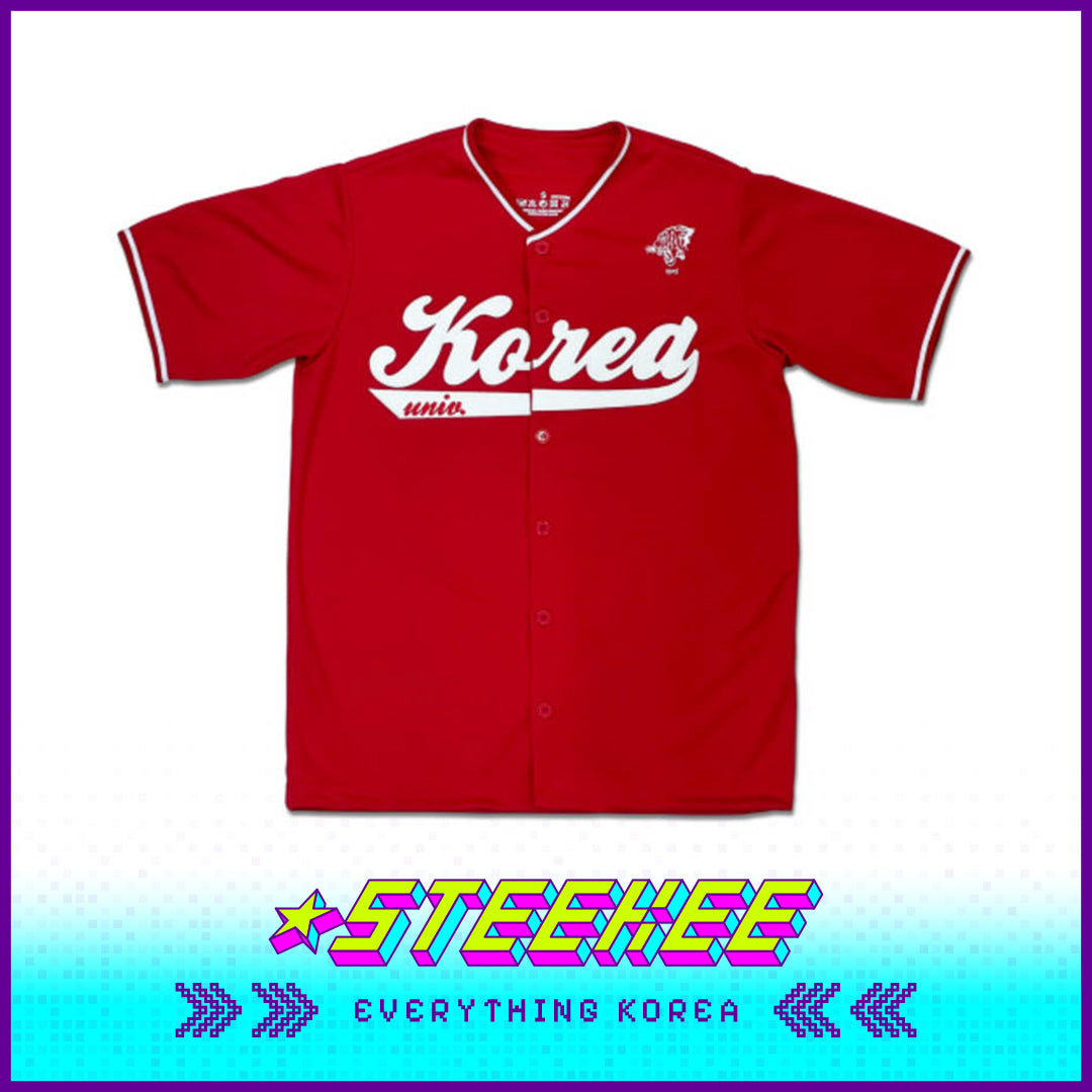 Korea University Red Baseball Jersey Patch Version by Steekee Korea 2535