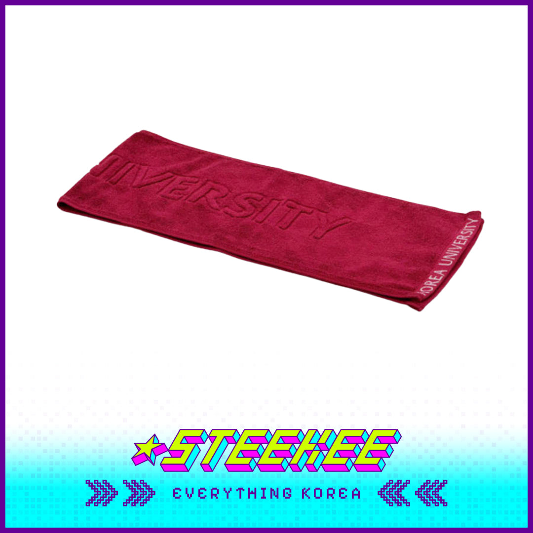 Korea University Merchandise Gift Mini Towel Red by Steekee Korea 2541