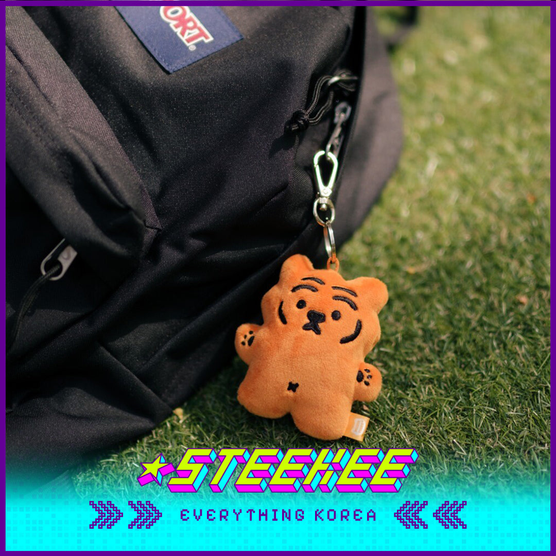 MUZIK TIGER Flat Plush Keychain Bag Decoration Gifts Toys by Steekee Korea 2548