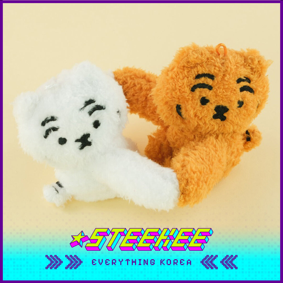 MUZIK TIGER Magnet Tiger Toy Plush Keychain Cable Tie by Steekee Korea 2550