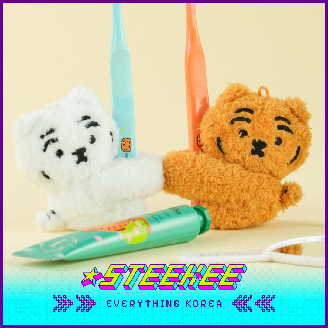 MUZIK TIGER Magnet Tiger Toy Plush Keychain Cable Tie by Steekee Korea 2550