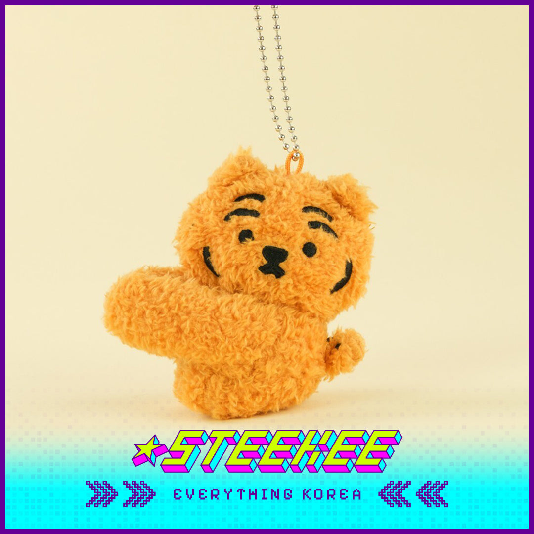 MUZIK TIGER Magnet Tiger Toy Plush Keychain Cable Tie by Steekee Korea 2550