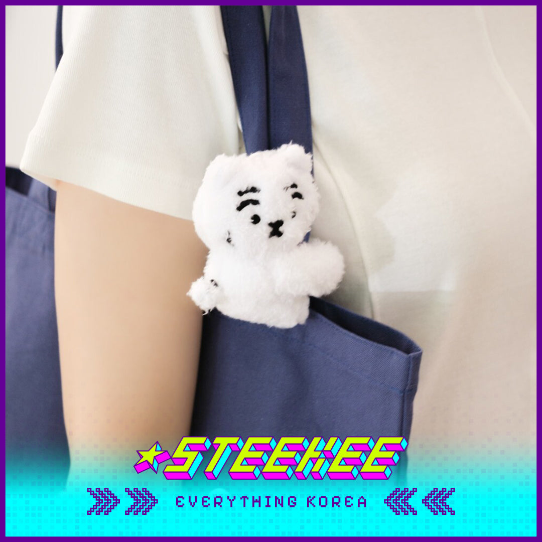 MUZIK TIGER Magnet Tiger Toy Plush Keychain Cable Tie by Steekee Korea 2550