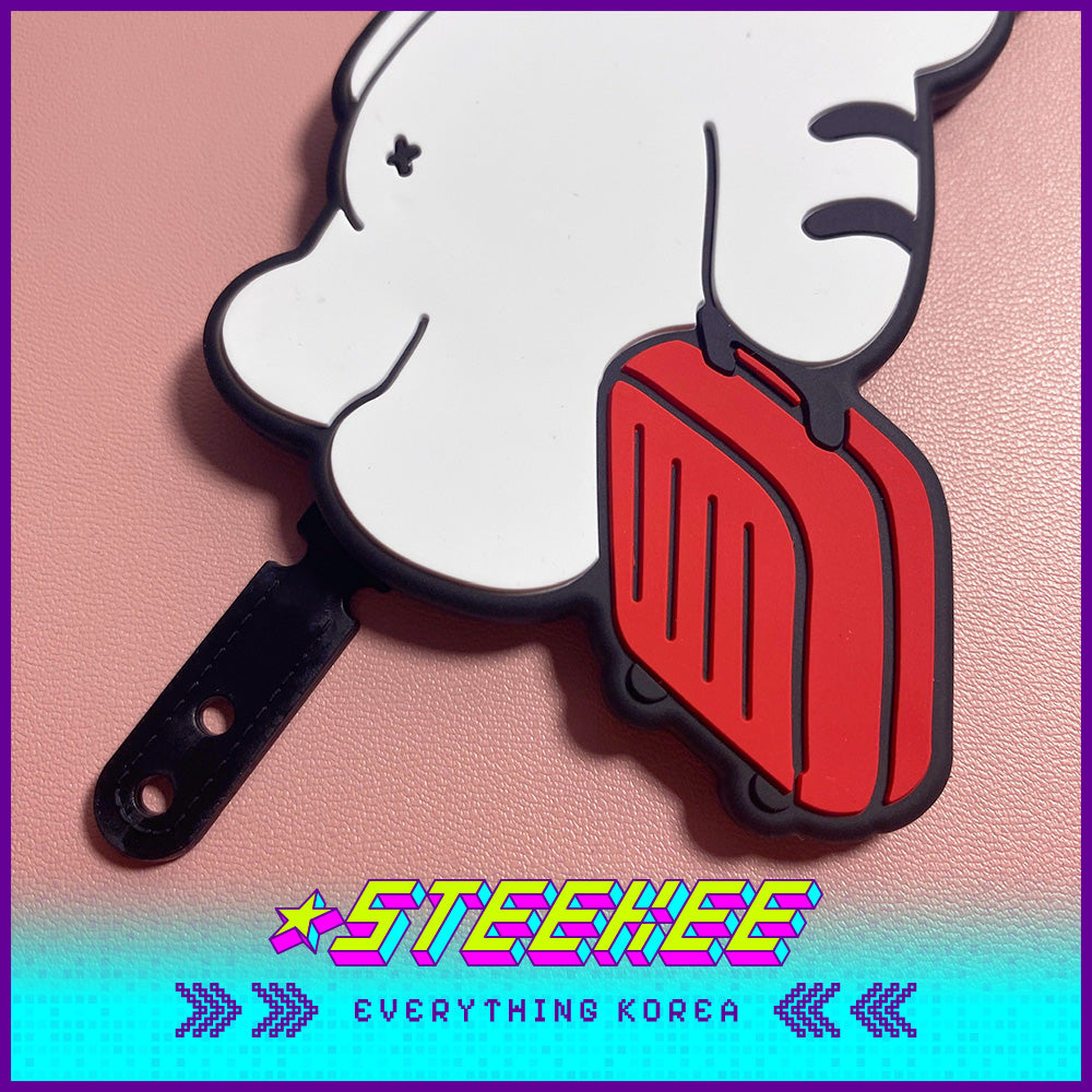 MUZIK TIGER Doughnut White Tiger Luggage Tag by Steekee Korea 2559