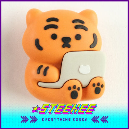 MUZIK TIGER Tiger Everyday Life Shoe Decoration Silicone Charms Accessories by Steekee Korea 2565