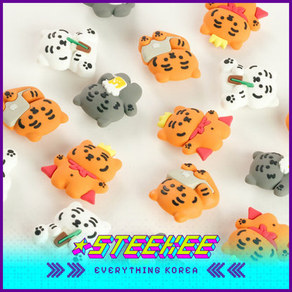 MUZIK TIGER Tiger Everyday Life Shoe Decoration Silicone Charms Accessories by Steekee Korea 2565