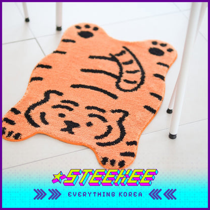 MUZIK TIGER Doughnut Tiger Rug Bedroom Bathroom Floor Mat Anti Slip by Steekee Korea 2567