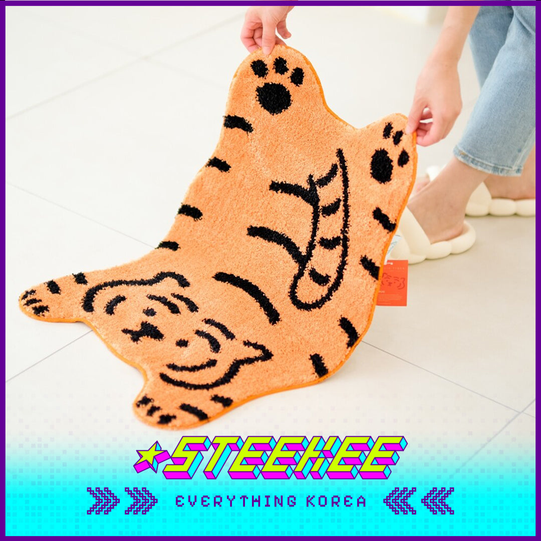 MUZIK TIGER Doughnut Tiger Rug Bedroom Bathroom Floor Mat Anti Slip by Steekee Korea 2567