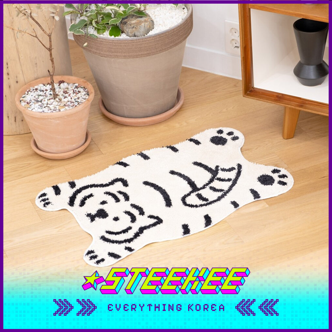 MUZIK TIGER Doughnut Tiger Rug Bedroom Bathroom Floor Mat Anti Slip by Steekee Korea 2567