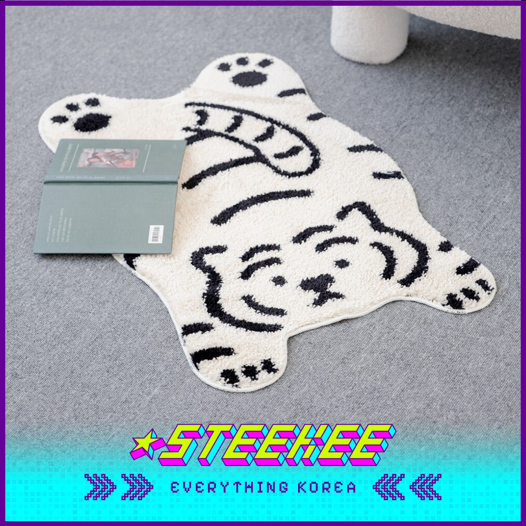 MUZIK TIGER Doughnut Tiger Rug Bedroom Bathroom Floor Mat Anti Slip by Steekee Korea 2567