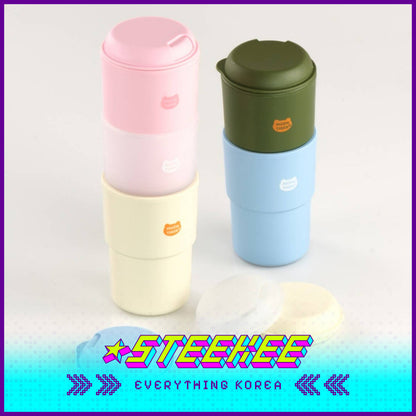 MUZIK TIGER Portable Insulated Lightweight Stackable BPA-Free Bottle Tumbler by Steekee Korea 2570