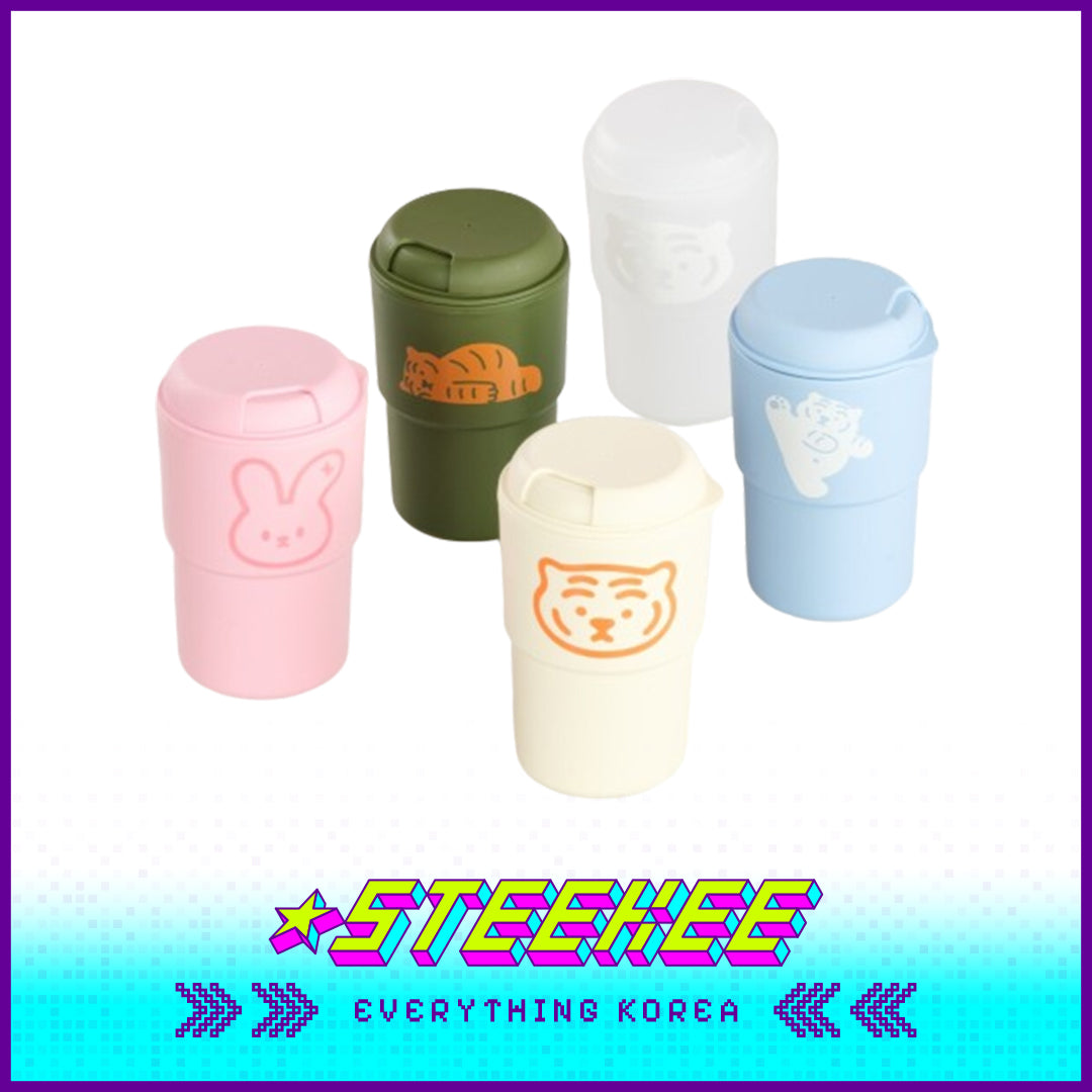 MUZIK TIGER Portable Insulated Lightweight Stackable BPA-Free Bottle Tumbler by Steekee Korea 2570