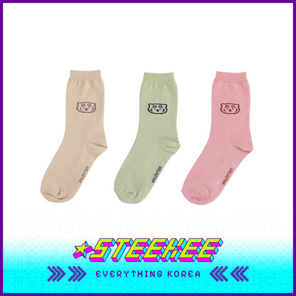 MUZIK TIGER Multiple Color Unisex Ankle Crew Cotton Socks by Steekee Korea 2574