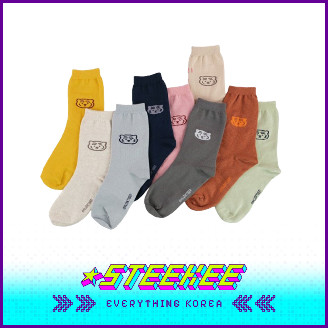 MUZIK TIGER Multiple Color Unisex Ankle Crew Cotton Socks by Steekee Korea 2574