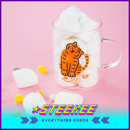 MUZIK TIGER Heat Resistant Glass Mug Cup with Box 300ml Present Gift by Steekee Korea 2577