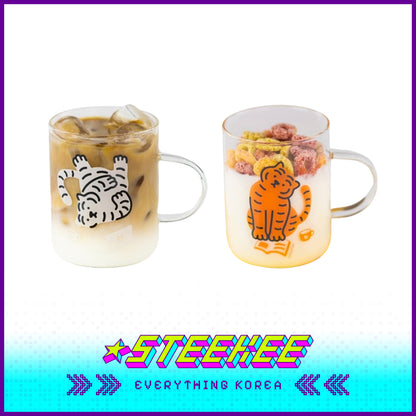 MUZIK TIGER Heat Resistant Glass Mug Cup with Box 300ml Present Gift by Steekee Korea 2577