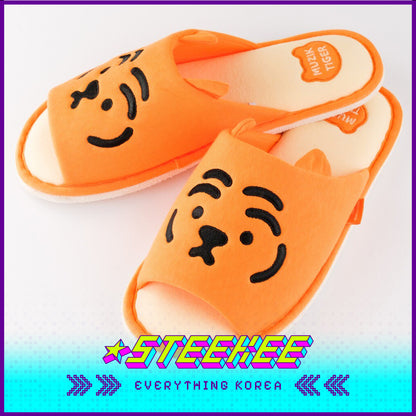 MUZIK TIGER Plush Indoor Bedroom Soft Slippers by Steekee Korea 2582