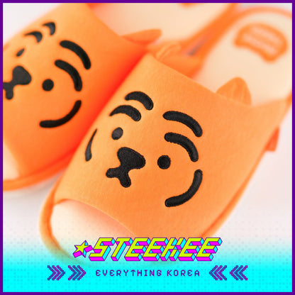 MUZIK TIGER Plush Indoor Bedroom Soft Slippers by Steekee Korea 2582