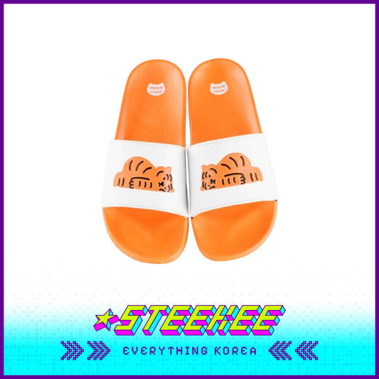 MUZIK TIGER Rubber Unisex Slip-on Slippers Orange by Steekee Korea 2587