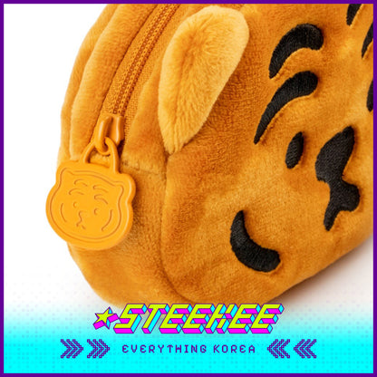 MUZIK TIGER Red Tiger Plush Keyring Small Pouch by Steekee Korea 2589