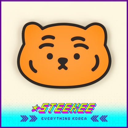 MUZIK TIGER Non-slip PVC Coaster Souvenir Gift by Steekee Korea 2597