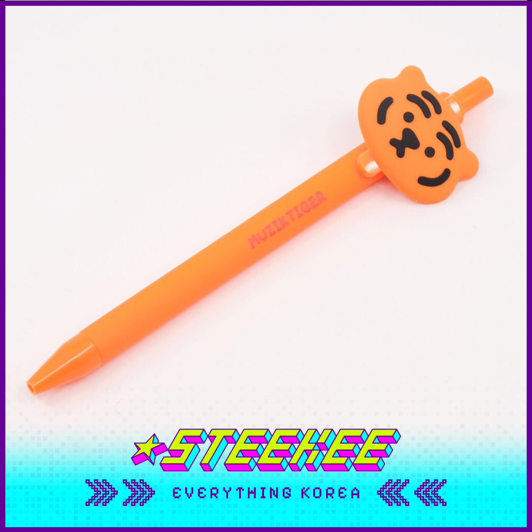 MUZIK TIGER Tiger Porumee Gel Pen Stationary Souvenir Gift by Steekee Korea 2599