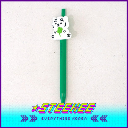 MUZIK TIGER Tiger Coffee and Clover Gel Pen 0.5mm Stationary Souvenir Gift by Steekee Korea 2600