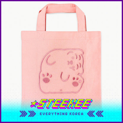 MUZIK TIGER Mini Embroidery Eco Cotton Tote Bag by Steekee Korea 2601