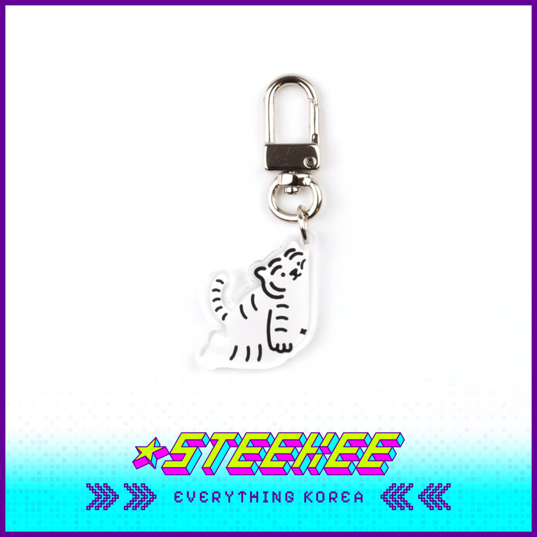 MUZIK TIGER It's OK Tiger Acrylic Keychain Souvenir Gift by Steekee Korea 2604