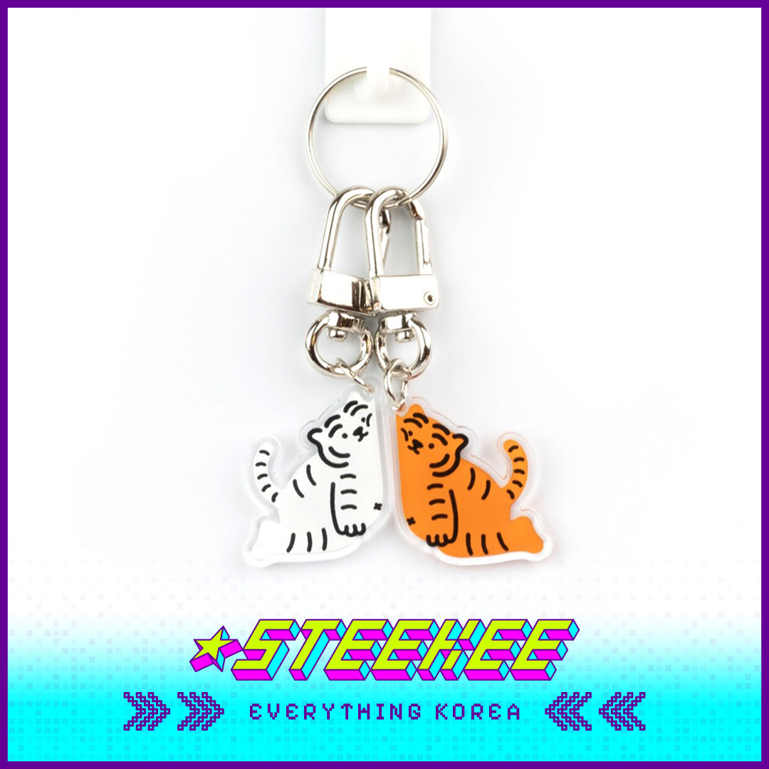 MUZIK TIGER It's OK Tiger Acrylic Keychain Souvenir Gift by Steekee Korea 2604