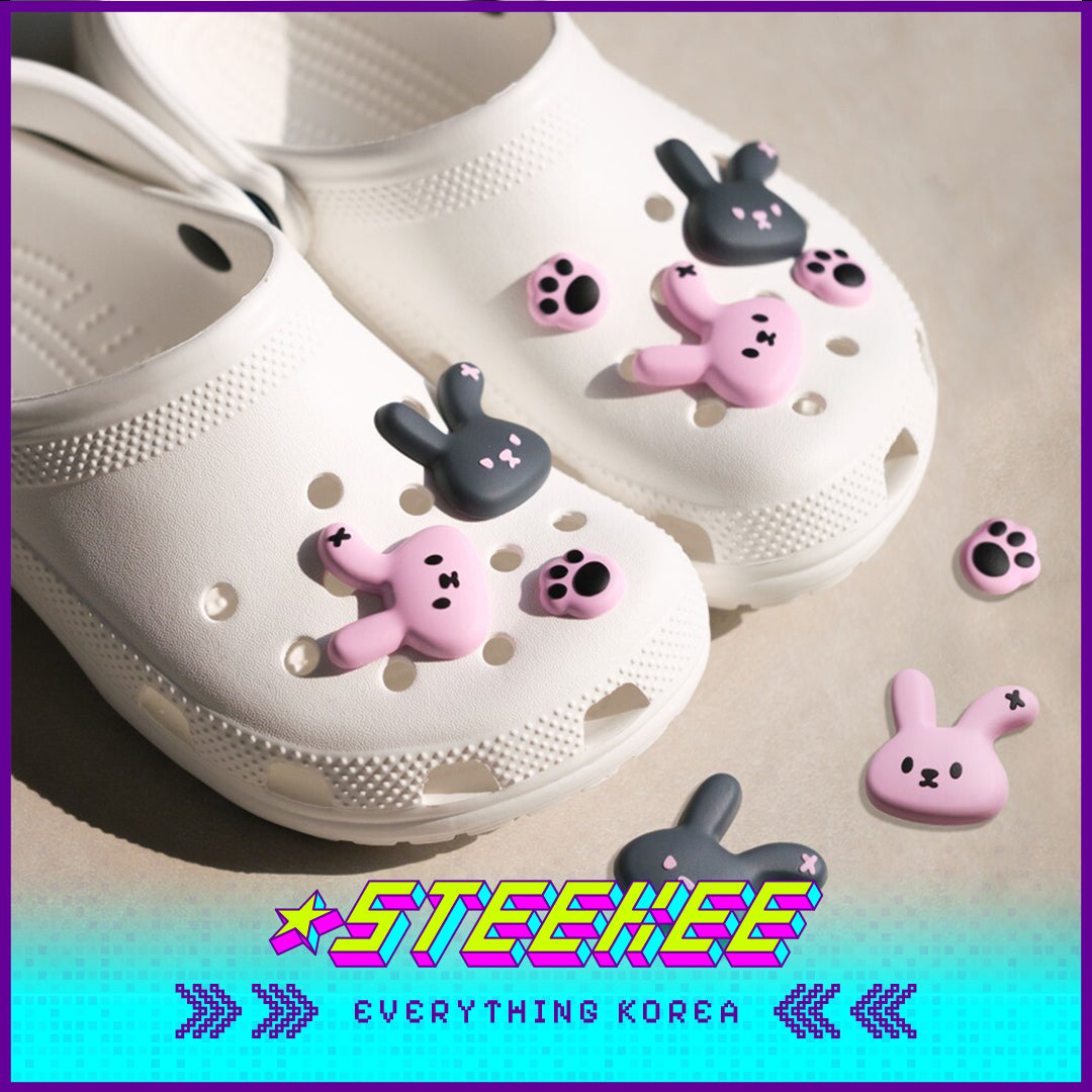 MUZIK TIGER Porumee Bunny Silicone Shoes Charms Accessories by Steekee Korea 2608