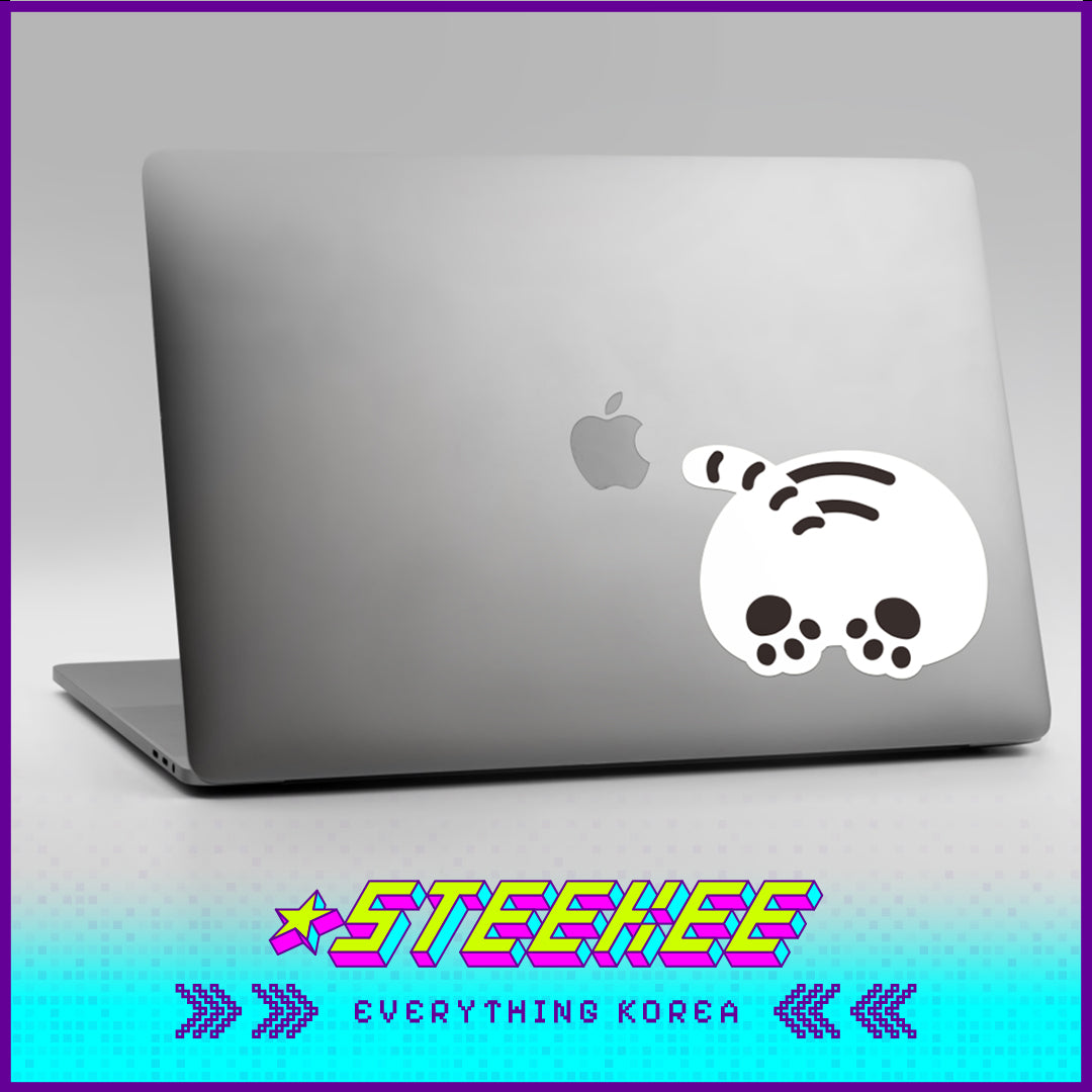 MUZIK TIGER Big Removable Matte Tiger Butt Sticker for Laptop Notebook Ipad by Steekee Korea 2614