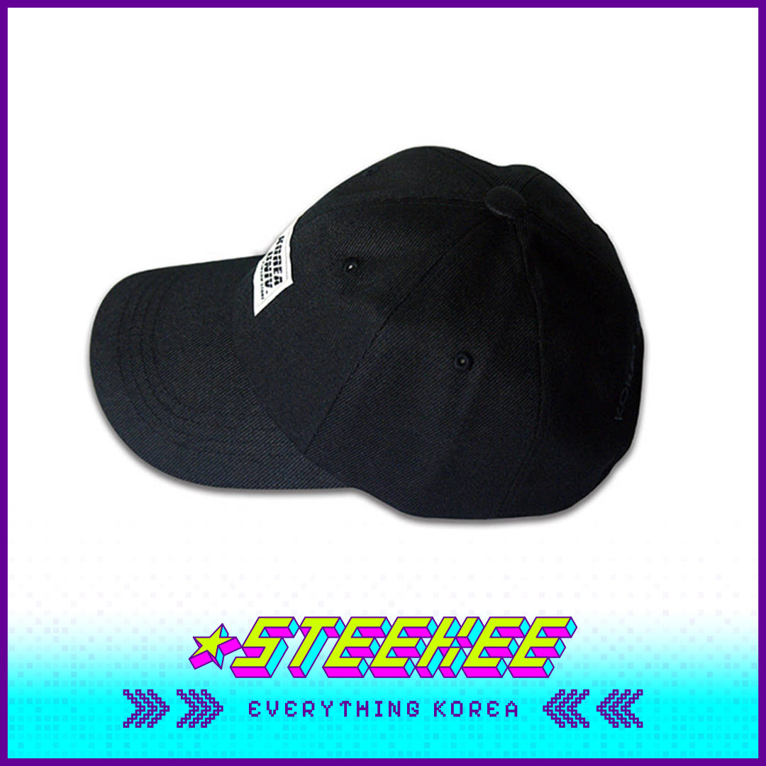 Korea University Label Black School Baseball Cap by Steekee Korea 2628